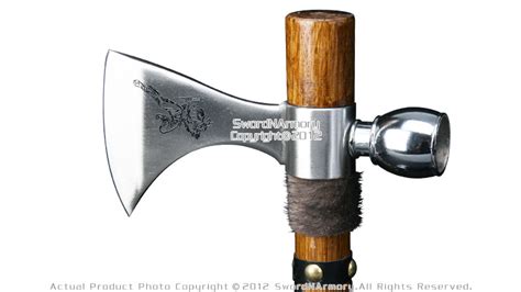 Native American Indian Warrior Tomahawk Hatchet Axe Peace Pipe Tobacco