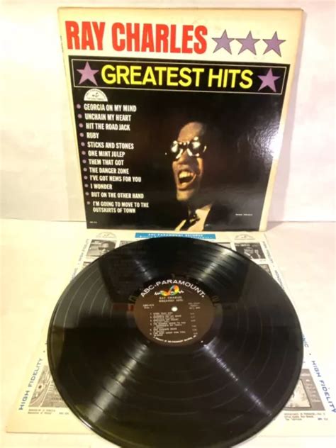 Ray Charles Greatest Hits 1962 Mono Lp Abc 415 Vinyle Très Bon état Eur 2200 Picclick Fr