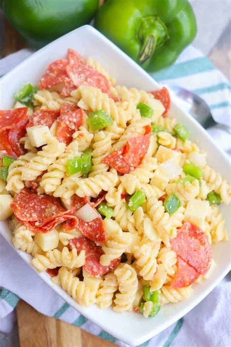 Pizza Pasta Salad • The Diary Of A Real Housewife