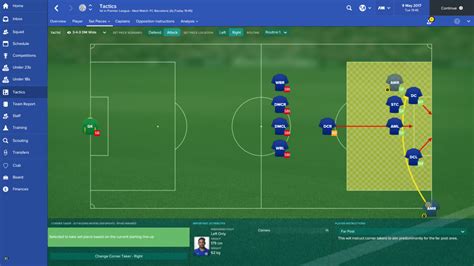 Fm17 Tactics The 3 4 3 Dm Wide Inspired By Antonio Conte Levelskip