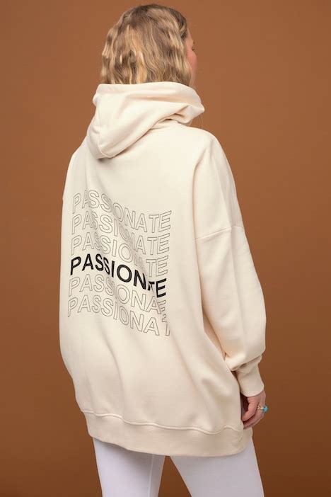 Sweat shirt à capuche oversized Manches longues imprimé dans le dos