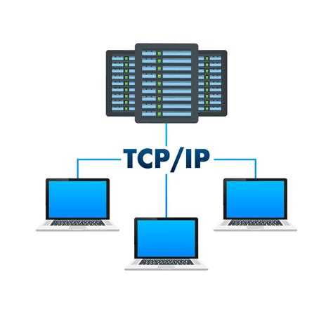 Tcp Ip Transmisi N Controlar Protocolo Internet Protocolo Vector