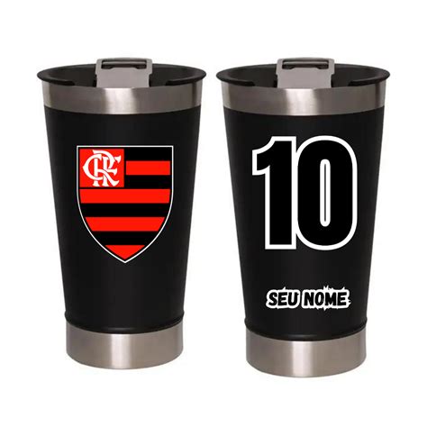 Copo Térmico Personalizado Time Futebol c Nome e Número 470ml Shopee