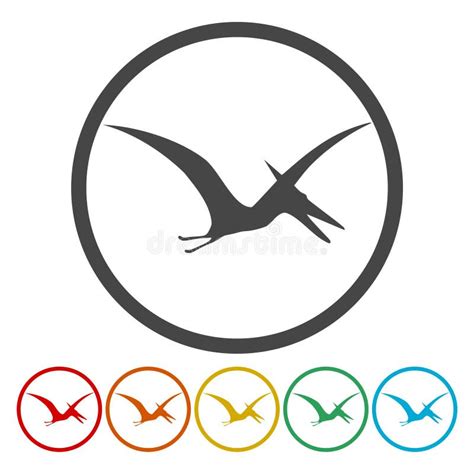 Pterodactyl S Silhouette Illustration Stock Illustration Illustration