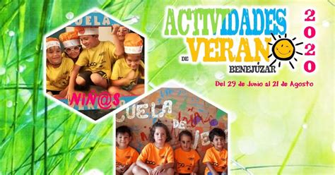 Actividades De Verano Benejuzar Actividades De Verano 2020