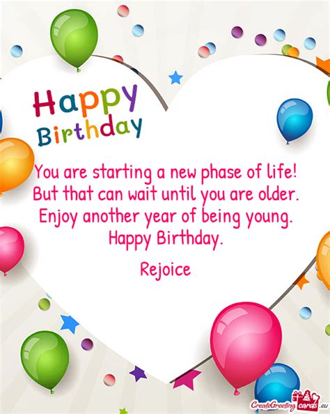 You Are Starting A New Phase Of Life Free Cards