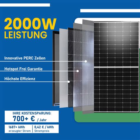 W Photovoltaik Balkonkraftwerk Mit Epp W Solarmodule Hoymiles