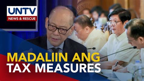 DOF Hiniling Kay PBBM Na I Certify Bilang Urgent Ang Ilang Bills