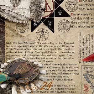 Western Elemental Correspondences Witchcraft Printable Book Of