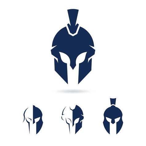 Spartan Helmet Logo Design Vector Spartan Logo Template 8623835 Vector