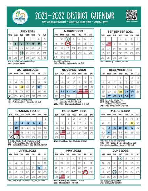 2021 And 2022 School Calendar Printable Calendar Printables Free Blank