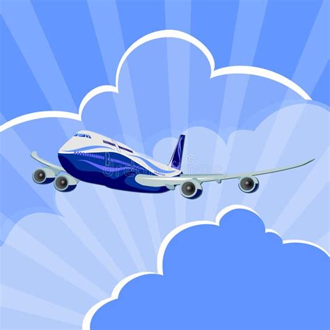 Passenger Aircraft 3d Illustration Stock Illustration Illustration