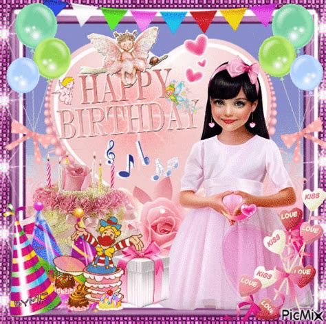 Adorable Girl Happy Birthday Gif Pictures, Photos, and Images for ...