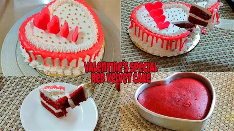 Red Velvet Cake Valentines Day Special Heart Shape Cake