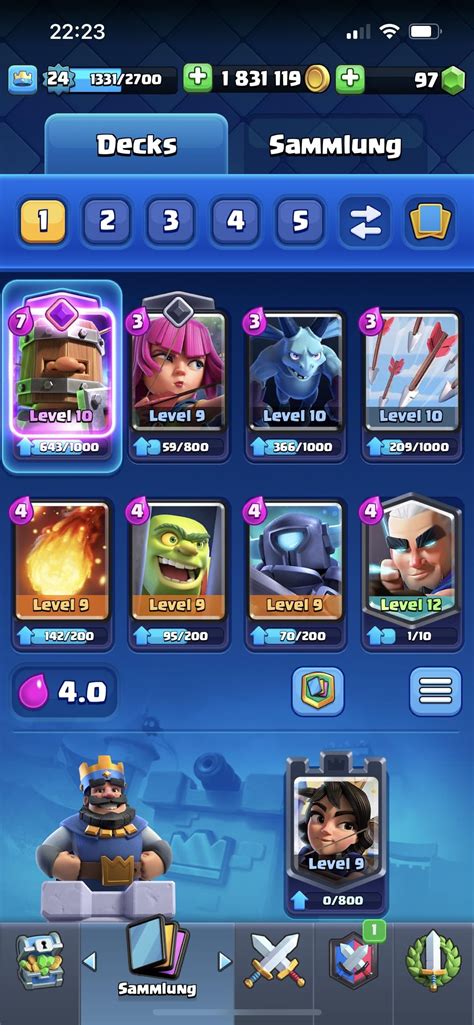 Good Arena 1 Deck Rclashroyale