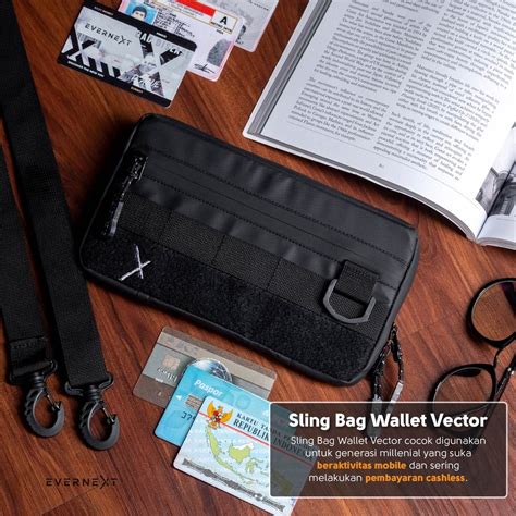 Jual Evernext Tas Selempang Pria Anti Air Sling Pouch Wallet Vector