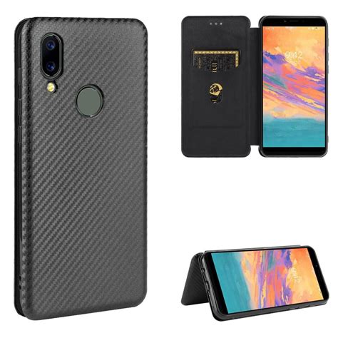 Case For UMIDIGI A3S Magnetic Carbon Fiber Full Protection Leather