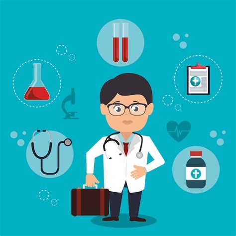 Premium Vector Healthcare Professional Avatar Character