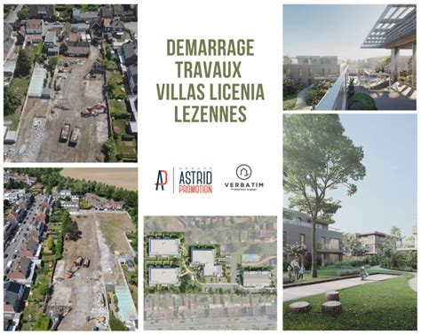 D Marrage Des Travaux Villas Licenia Astrid Promotion