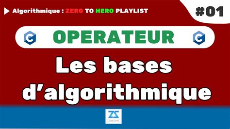 01 Les bases de l algorithmique Les opérateurs b Darija YouTube