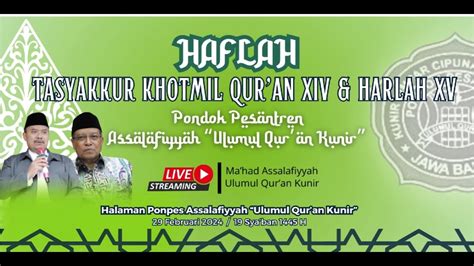 Haflah Tasyakur Khotmil Qur An Ke Dan Harlah Ke Parat Youtube