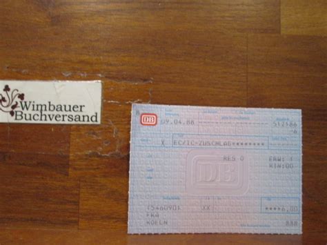 Originalfahrkarte Ec Ic Zuschlag Von Deutsche Bahn