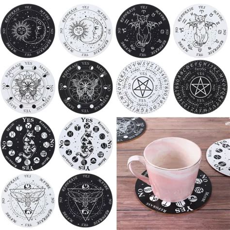Pendulum Wooden Pendulum Board Cat Pattern Black White Color Slice Wood