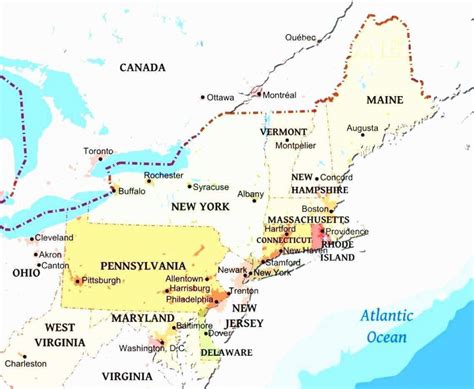 Maps Of Northeast Usa