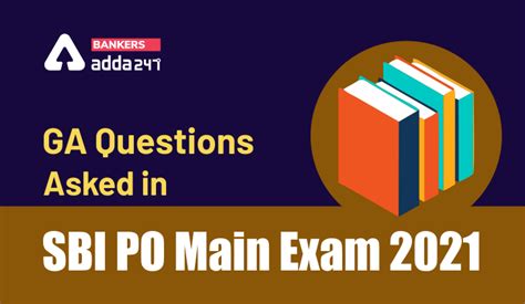 Ga Questions Asked In Sbi Po Main Exam