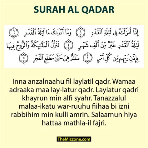 Surah Al Qadar Rumi Ayat 1 5 Dan Maksud The Mizzone