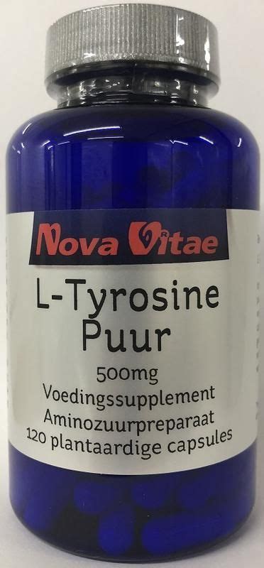 Nova Vitae L Tyrosine Puur 500mg GG Zorgvragers