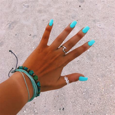 VSCO Oliiiivias Teen Nails Summery Nails Acrylic Nails Coffin Short