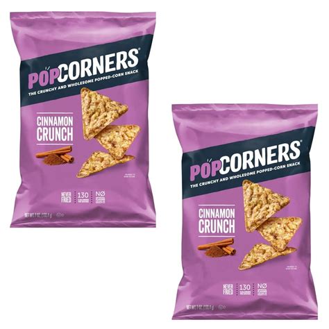 2 Pack Popcorners Popped Corn Chips Cinnamon Crunch Gluten Free