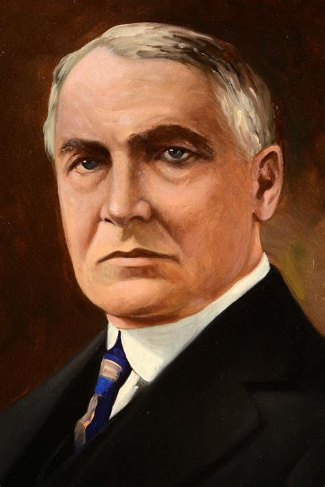 Portrait Of President Warren Harding