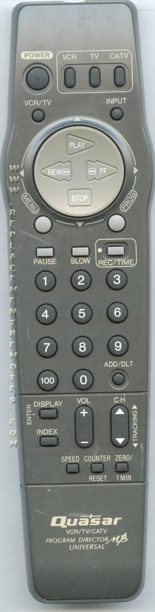 Buy Quasar Vsqs1490 Vcr Vcr Remote Control