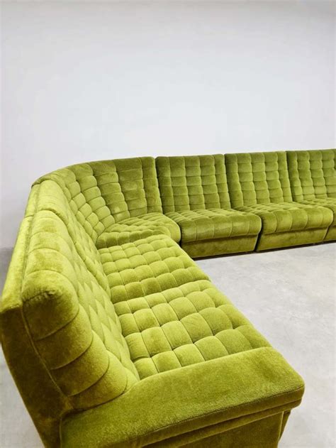 Vintage Modular Sofa Laauser Forest Green Bestwelhip