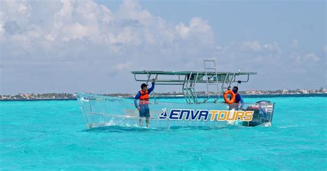 Canc N Nichupt Lagoon Transparent Boat Tour With Drinks Getyourguide