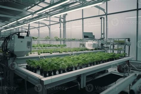 Technology automation of agriculture. System control robot during ...