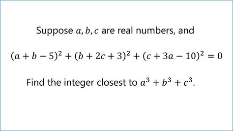 Sum of cubes from sum of squares | Sum of squares, Algebra problems ...