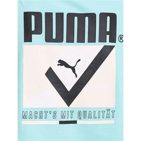 Puma Tfs Graphic Womens Blue Crew Neck T Shirt Buy Puma Tfs Graphic