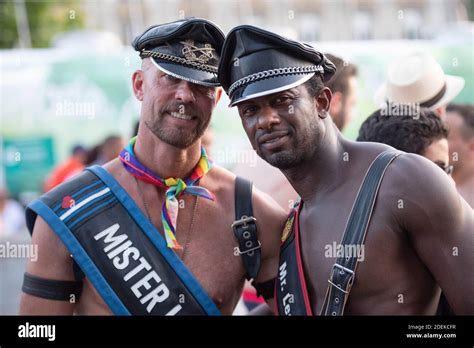 People Gather In The Streets Of Paris To Celebrate The Annual Gay Pride Parade Marche Des
