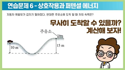 기름을 그렇게 미리 안 넣다가 내 이럴줄 알았다 가 생각나는 문제 상호작용과 퍼텐셜 에너지 대학물리학 솔루션