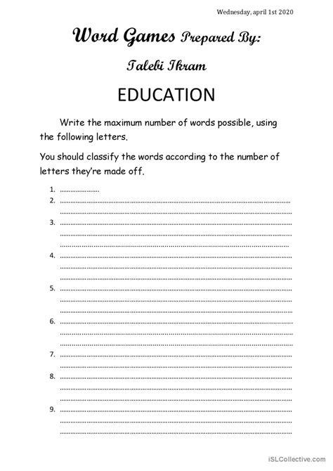 Warm up: English ESL worksheets pdf & doc