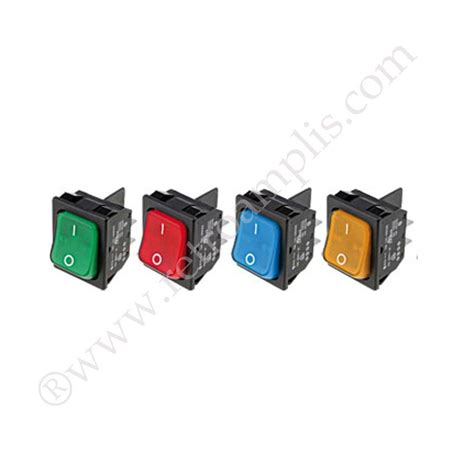 illuminated dpst switch avac sci  colors