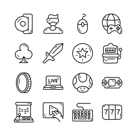 Gamification Vector Outline Icon Design Illustration Gamification