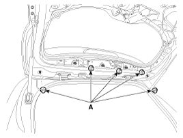 Kia Carens Rear Spoiler Repair Procedures Body Side Moulding