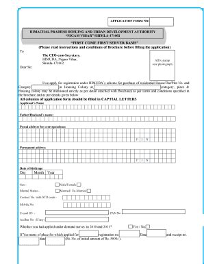 Fillable Online Himachalforms Nic All Columns Of Application Form