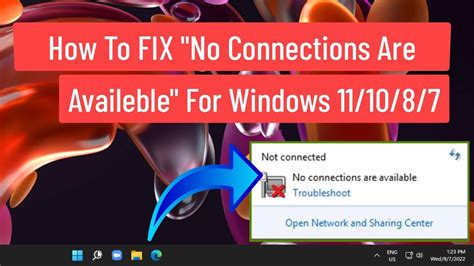 Solución para No hay conexiones disponibles en Windows Mundowin