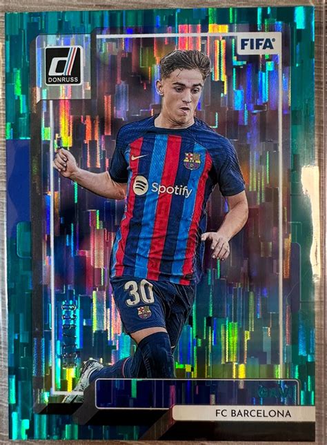 Gavi Panini Donruss Soccer Teal Sp Fc Barcelona Parallel