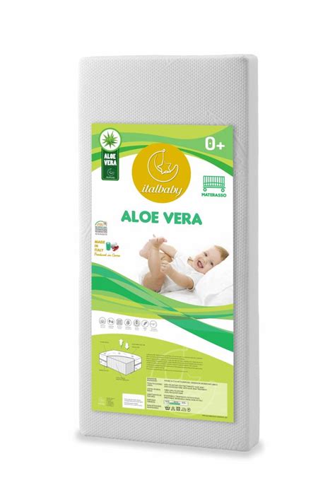 ITALBABY Materasso Aloe Vera 60x125 Cm Per Lettino Universo Bimbo